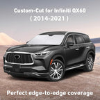 EcoNour Windshield Sunshade Compatible for Infiniti QX60 2014-2019 2020 2021, Sun Visor for Front Windshield & Window Sun Shade Cover, UV Heat Blocker & Protector, Car Accessories