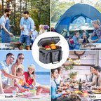 Maelstrom Portable Collapsible Soft Cooler Bag – 24/30/60 Cans Double-Deck Leakproof Ice Chest for Beach, Camping & Grocery