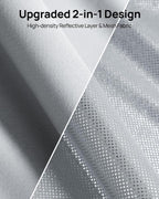 HALOBLK Non-Sag Glass Roof Sunshade with Storage Bag Designed for Model 3, Foldable Sunroof Shade with Heat Insulation Cover for 2021-2023 Model 3 (Gray)