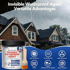 Transparent Waterproof Sealant, 35 Oz Transparent Waterproof Coating for Roof Repair, Walls, Window, Bathroom, Kitchen, Water-Based Clear Sealant, Indoor & Outdoor Invisible Waterproof Agent