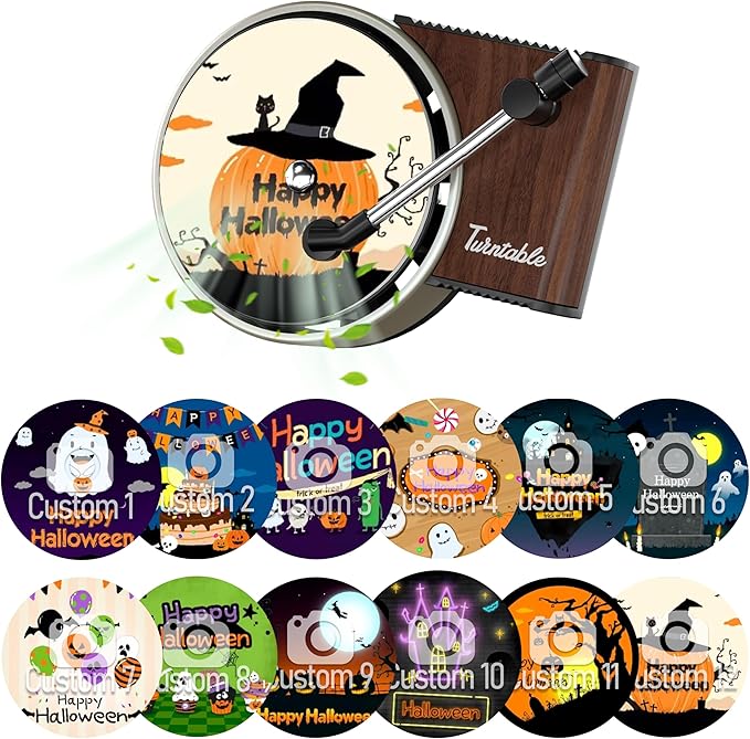 Personalized Customized Photo Car Air Freshener，Double Sided Customized Car Fresheners，Custom Air Fresheners With Picture for Boyfriend、Dad、Mom、Music Lovers. (12pcs Halloween)