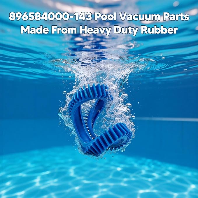 Funmit 896584000-143 Blue Front Tire Kit with Super Hump Replacement for Haywood Poolvergnuegen Select Pool Cleaners and Perfectly Compatible with Hayward Phoenix Cleaners (Pack of 4)