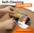 FurClean Pet Hair Removal Roller - Electrostatic Absorption Reusable Lint Rollers for Pet Hair - Cleaning Tool for Furniture, Couch and Carpet - Large Storage Compartment with Easy Disposal