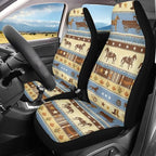 Car Seat Covers 2 Pcs Front Seats Only Interior Covers Fashion Auto Interior for Car Sedan Auto Truck SUV Easy to Install（Aztec Cowboy Print 83）