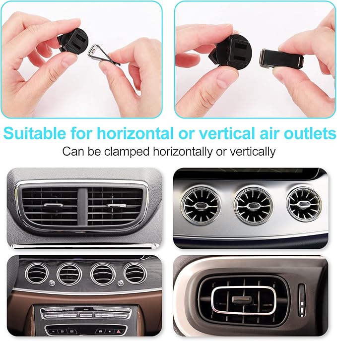 Whaline 5 Pieces Halloween Car Air Vent Clips Cute Pumpkin Ghost Witch Hat Cars Air Freshener Charm Air Conditioning Outlet Clip for Air Vent Decorations Car Accessories Cars Interior Dashboard Decor
