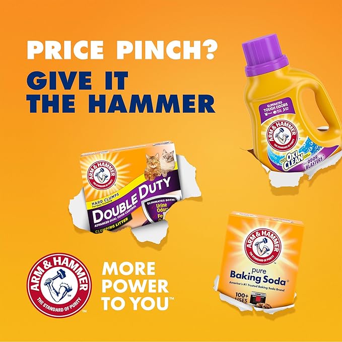 Arm & Hammer Plus OxiClean With Odor Blasters Laundry Detergent 5-IN-1 Power, 42 count (Packaging may vary) (Pack of 2)