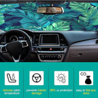 Windshield Sun Shade Foldable Car Front Window Covers for Car Accessories Sun Heat UV Rays Visor Protector Protection for Universal Cars SUV Truck(Leaf)