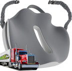 Medium Truck Seat Cushion for Truck Driver Seat Cushion - Upgraded Back Support, CertiPUR-US® Certified - Thick Memory Foam, Pain Relief for Hours of Driving, Trucker Approved Big Rig - Gray