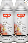 Krylon I00500A07 12-Ounce Triple Thick Clear Glaze Aerosol Spray,High-Gloss (Pack of 2)