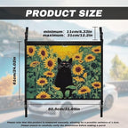 Generic Cat Sunflower Car Storage Mesh Organizer Ceiling Cargo Net Double-Layer Adjustable Zipper Truck SUVs Travel Road Trip Essentials Interior Organizer