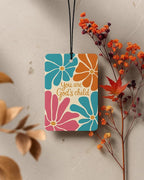 Jesus Christian Car Air Freshener 4 Pcs Coconut Scented, Religious Car Accessories Mirror Decor for Women, Abstract Boho Floral Scripture Hanging Air Freshener for Cars Closet Drawer Books