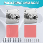 PWACCS Pressure Washer Foam Cannon Holder, 1/4" Quick Connect Automatic Foam Cannon Mount, Stainless Steel Pressure Washer Nozzle Tip Holder, Pressure Washer Accessories Storage Rack 2 Pack