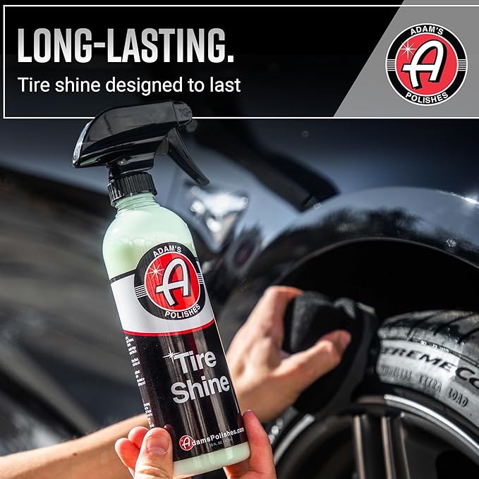 Adam's Polishes Tire Shine Gallon - Spray Tire Dressing W/ SiO2 for Non Greasy Car Detailing |Use W/Tire Applicator After Tire Cleaner & Wheel Cleaner,Gives A Ceramic Coating Wax