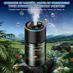 Smart Car Air Freshener Diffuser - 270-Day Long-Lasting Essential Oil (6.09oz/180ml), Auto On/Off Sensor, Ultrasonic Dual Modes, Multi-Mode Adjustable, Natural French Fragrance Oils, Coffee ﻿