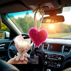 Pink Mini Dried Flowers Bouquet for Car Air Vent Clips, Air Outlet Perfume Decoration, Automotive Air Fresheners Car Air Fresheners Interior Accessories Interior Accessories