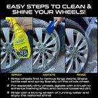 Formula 1 Wheel & Tire Cleaner - Removes Brake Dust and Dirt, Quickly Shines Rims & Tires, Safe for All Cars, Trucks, and Motorcycles (23 oz)