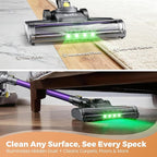 Cordless Vacuum Cleaner, 40Kpa Powerful Suction Stick Vacuum Cleaners for Home, 45 Mins Runtime, 1.6L Dust Box, Anti-Tangle, 8-in-1 Rechargeable Vacuum for Hardwood Floor,Carpet,Pet Hair