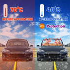 CHILL·TEK Funny Animal Car Windshield Sun Shade Umbrella, Cute Pig Car Sun Shade Umbrella, Block UV Rays Heat Foldable Windshield Umbrella Sun Visor Protector - Keep Vehicle Cool for Cars SUV