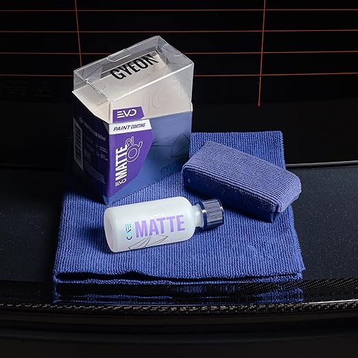 Gyeon Matte EVO Light Kit Ceramic Coating for Matte and Satin finishes Hydrophobic Paint sealant UV Chemical Protection enhances Color Depth Without Gloss adds Lasting Matte Protection
