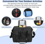 Tirrinia Soft Cooler Bag 24 Cans, Insulated Leakproof Portable Cooler with Lightweight & Adjustable Strap - Small Beach Cooler for Camping, Travel, Car, Picnic, Lunch Cooler Box