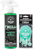 Chemical Guys New Car Scent Air Freshener and Odor Eliminator, 16 fl oz with 3 Pack of Hanging Air Fresheners (Great for Cars, Trucks, SUVs, RVs, Home, Office, Dorm Room & More) - HOL459
