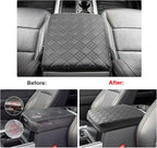 SXCY for 2023 2024 2025 Ford F250 Super Duty Armrest Cover Pad for 2025 Ford F250 Accessories 2025 F250 Center Console Cover 2025 F250 Middle Console Cover w/Soft Cotton Cushion (Added-Pad)