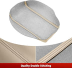 KBH Center Console Cover Replacement for Toyota Camry 2007 2008 2009 2010 2011, Vinyl Leather Armrest Upholstery, Anti-Scratch, Bisque Tan (Leather Part Only)