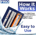 FRIO Cooling Wallet - Insulin Cooler for 45+ Hours of Stress Free On The Go - Blue - Large