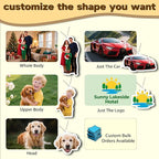 Custom Logo Car Air Freshener Bulk, Custom Air Fresheners with Picture, Personalized Air Freshener for Car, Suitable for Custom Gifts for Branding Business Events (Irregular Shape)