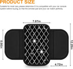 Bling Armrest Cover for Car Compatible with Jeep Renegade - Center Console Cover with 2 Storage Pockets and Crystal Diamond(Black)