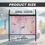 NDISTIN Dragonfly Car Ceiling Cargo Pocket Anti-Fall Cargo Net for Inside Car Roof Flowers SUV Sundries Storage Pouch Pink Mesh Cargo Net Car Travel Accessories Interior Decor