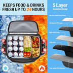 Cooler Backpack - 40 Cans Insulated Leak Proof Backpack Cooler Portable Picnic Camping Beach Hiking BBQ Picnic Bag for Men and Women -Grey