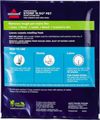 Bissell Stomp 'N Go Pet Lifting Pads + Oxy for Stain Removal on Carpet & Area Rug Cleaning, 20 Pack