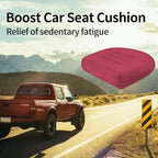 ESMING Car Booster Seat Cushion with Adjustable Height for Short Drivers, Tailbone Pain Relief, Breathable Mesh Memory Foam for Truck SUV Office Chair 15.7x15.7x4.7 Inches - Pink