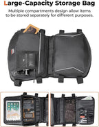 KEMIMOTO X3 Roof Storage Bag, Electric Device Tablet Holder Overhead Bag Compatible with 2017-2025 Can-Am Maverick X3 Max RS DS Turbo R, Black
