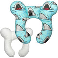Baby Head Support Pillow for Newborn Toddler, Baby Neck Pillow Upgraded Comfortable Sleep Cushion for Car Plane Stroller Pushchair - Shark B