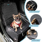 Front Seat Covers for Cars,Waterproof Car Seat Protector with Side Flaps 600D Fabric Front Seat Dog Cover for Trucks Vans SUVs Sedans, Non Slip Scratch Proof Seat Covers for Dogs in Car