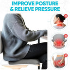 FORTEM Seat Cushion, Office Chair Cushion, Desk Chair Memory Foam, Sciatica Coccyx Tailbone Pain Relief, Pressure Relief, Sitting Pad, for Long Gaming & Sitting, Washable Cover, Non Slip