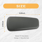 OFBAND 2PCS Elbow Pad Arm Rest, Soft Leather Arm Rest Pillow with One-Piece Molding for Comfortable Support, Universal Car Accessories, Knee Cushion, Door Armrest Pads (Grey)