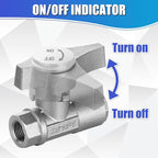 M MINGLE Ball Valve Pressure Washer, 3/8" Quick Connect Ball Valve for Power Washer Hose, 5000 PSI