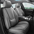 Car Seat Covers, Premium Leather Car Seat Covers, Waterproof and Breathable Seat Covers, Universal Car Seat Protector Fit for Cars, Trucks, SUVs, Pick-ups (Gray, 2 PCS Front Seat)
