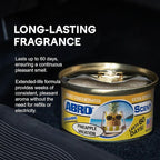 ABRO Car Air Fresheners: Canned, Spill Proof Airfreshener for Home, Office, or Car Accessories Interior, Lasts Up to 60 Days - 3Pck Pineapple Vacation