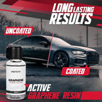 Graphene Ceramic Coating for Cars 50ML | Complete Ceramic Car Coating Kit [PRO] | Invisible & Hydrophobic Nano Auto Coating for Car Paint, Plastic Trim, Wheels, Windshield Glass, & Headlights