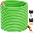PWACCS Pressure Washer Hose 50 FT, 3/8" Kink Resistant Power Washer Hose Steel Braided Quick Connect with M22 14 Fittings for Cold/Hot Water, 4000 PSI
