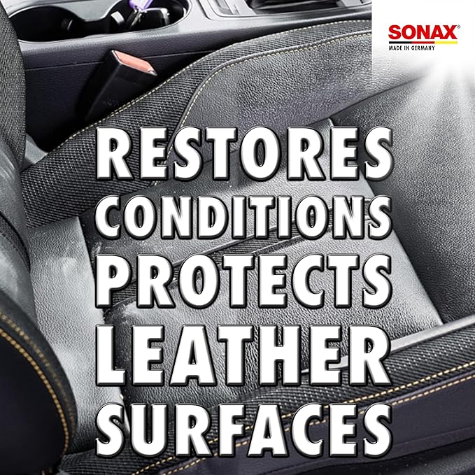 SONAX Premium Class Leather Care Cream | Car Leather Conditioner | Restores & Protects Seats | Prevents Cracking & Fading | 250ml