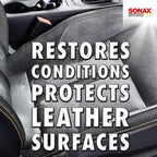 SONAX Premium Class Leather Care Cream | Car Leather Conditioner | Restores & Protects Seats | Prevents Cracking & Fading | 250ml