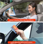 XCBYT Car Window Shades for 2021-2025 Highlander Sun Shade for Car Baby Side Window with Breathable Mesh Blocking 99% UV Glare and Privacy Protection Safe Driving for Napping Camping (4 PCS)