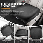 CAPITAUTO 1 Piece Front Seat Covers Perforated Faux Leather Bottom Car Seat Covers Front Seats only, Super Breathable Anti-Slip,Universal Full Wrapping Edge Fit for Most Sedans SUV Pick-up (Black)