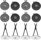 20 Pcs Black Metal Round Head Car Air Vent Clips Auto Freshener Clips Cars Air Conditioner Car Outlet Perfume Clips Air Fresheners Interior Accessories