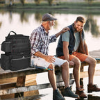 MATEIN Fishing Backpack, Water Resistant Tackle Storage Bag with Rod Holders & Cooler, Fishing Gifts for Men